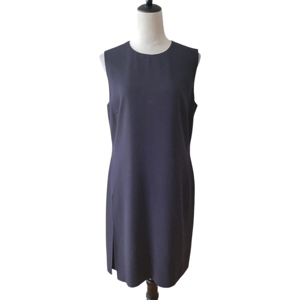 Vintage Ann Taylor Black Sleeveless Sheath Dress Size 12